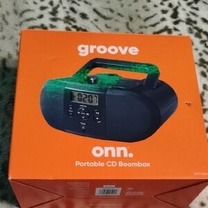 Dark Blue Portable Onn CD And Radio Player